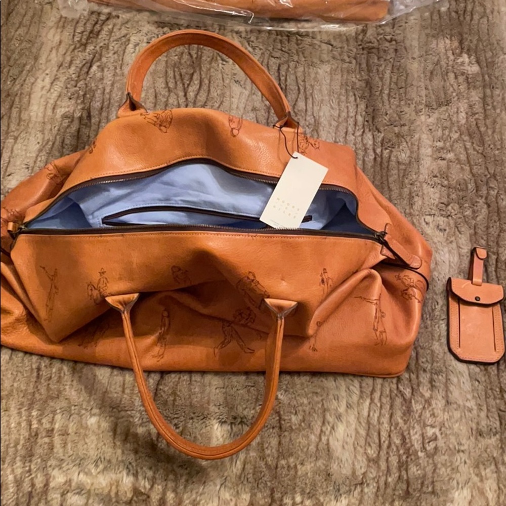 Moore And Giles overnight bag. Authentic. Leather.